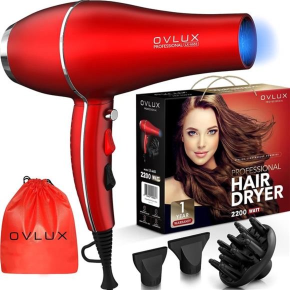 Salon Professional Ionic Blow Dryer, Powerful & Lightweight Hair Dryers